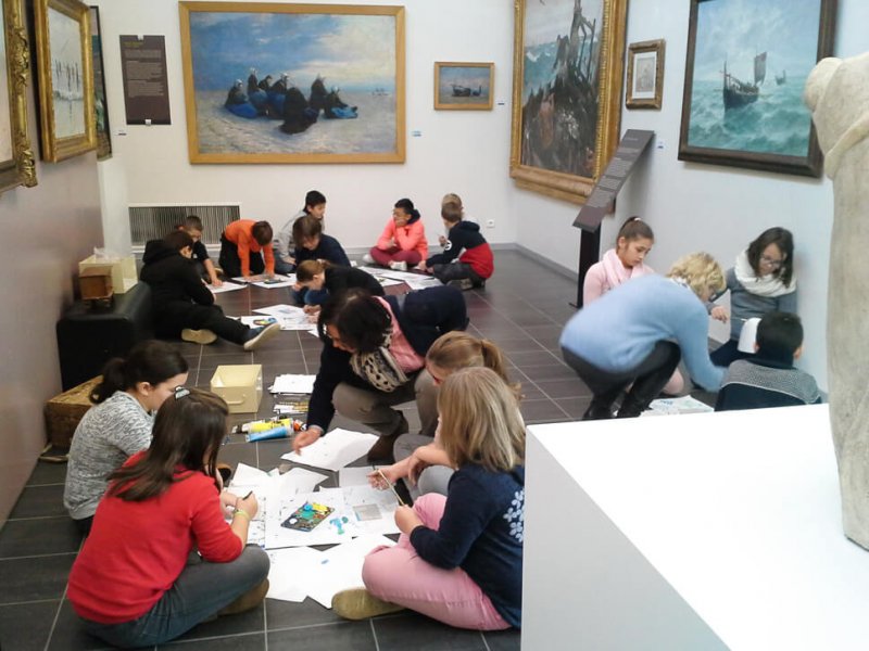 Visite du musée Opale Sud de Berck et atelier pour apprendre les techniques de peintures