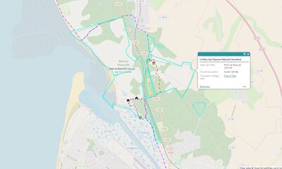 carte sentier de la Baie de canche