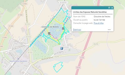 carte sentier de la glaisière nesles