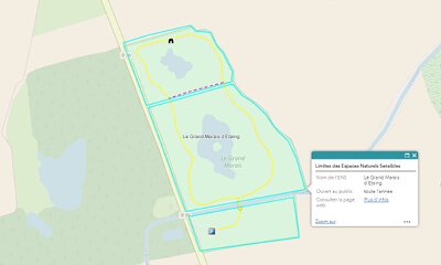 carte sentier du grand marais d'étaing