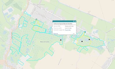 carte sentier du marais de guines