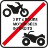 véhicule motorisé interdit